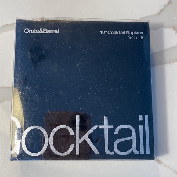CRATE & BARREL Vintage NIP Embroidered Cocktail Napkins - Picture 5 of 5